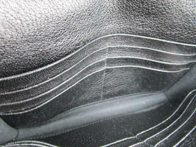 Balenciaga Metallic Edge Chain Gold Chain Wallet Black Leather Cross Body Bag