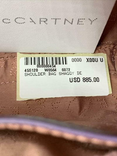 Stella McCartney Falabella Shaggy Deer Metallic Purple Faux Leather Shoulder Bag