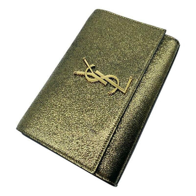 Saint Laurent Monogram Kate Monogram Ysl Small Metallic Gold Leather Cross Body