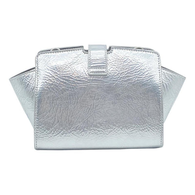 NEW Saint Laurent Monogram Cabas Toy Metallic Leather Cross Body Bag