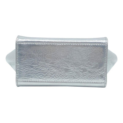 NEW Saint Laurent Monogram Cabas Toy Metallic Leather Cross Body Bag