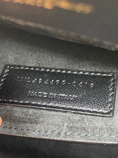 Saint Laurent Monogram Loulou Small Embossed Metallic Gold Leather Shoulder Bag