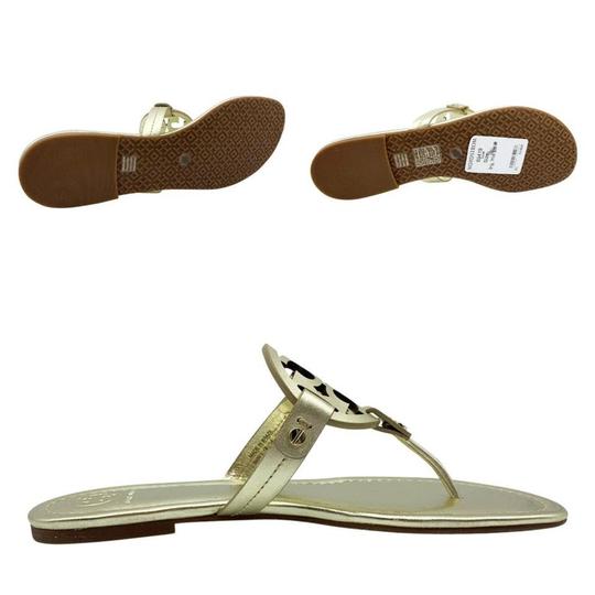 Tory Burch Gold Miller Flip Flop Metallic Sandals