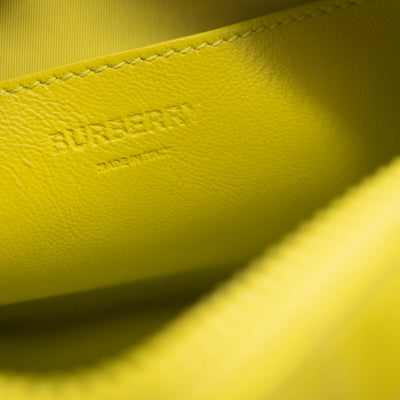 NEW Burberry Mini Lola Quilted Leather Camera Bag Vivid Lime