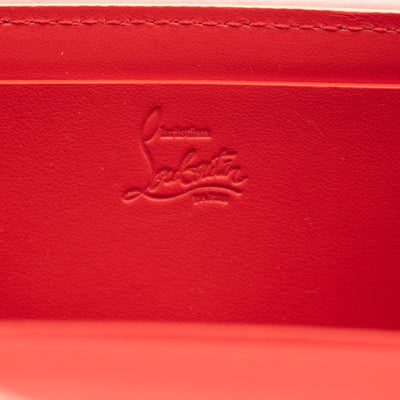 NEW Christian Louboutin Carasky Empire Leather Clutch Pink Crossbody Shoulder Bag WOC (Copy)