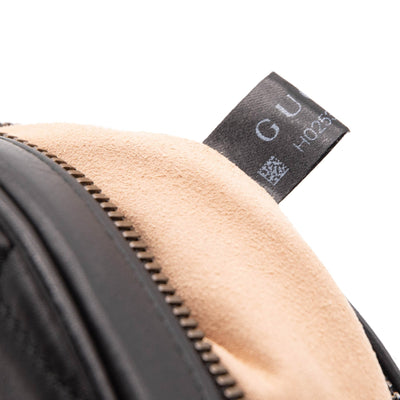 Gucci Calfskin Matelasse GG Marmont Belt Bag 85 34 Black