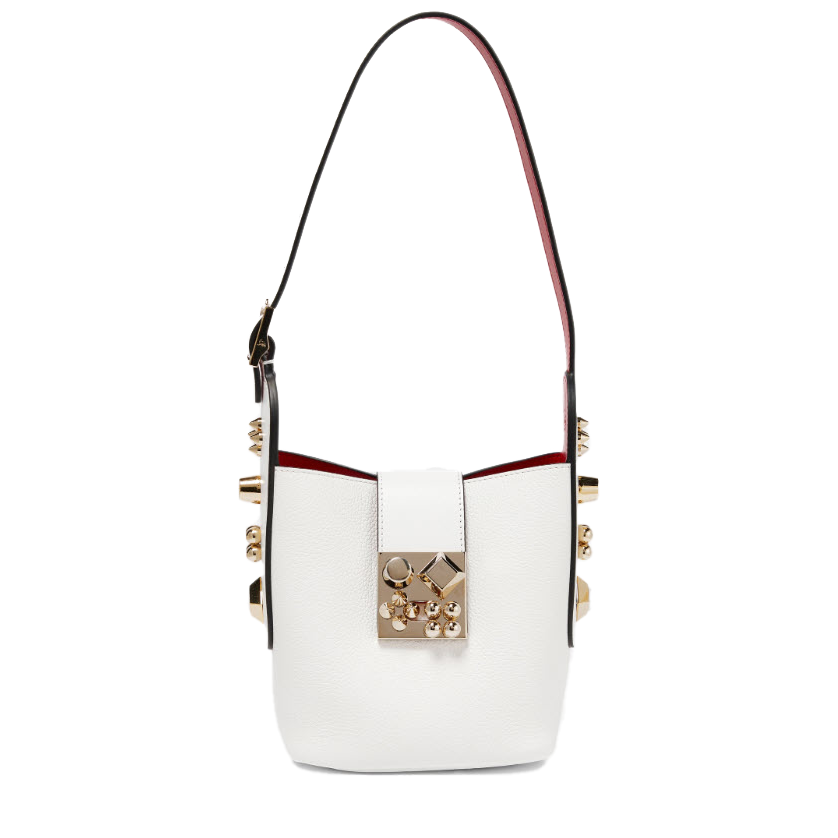 NEW Christian Louboutin Carasky Empire Leather Bucket Bag