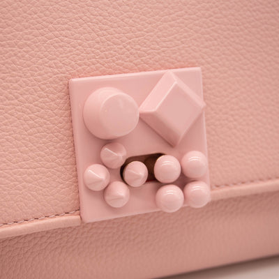 NEW Christian Louboutin Carasky Empire Leather Clutch Pink Crossbody Shoulder Bag WOC (Copy)