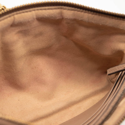 Gucci Calfskin Matelasse Mini GG Marmont Chain Bag Porcelain Rose