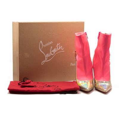 Christian Louboutin Jessie Joli Crystal Embellished Bootie US 8