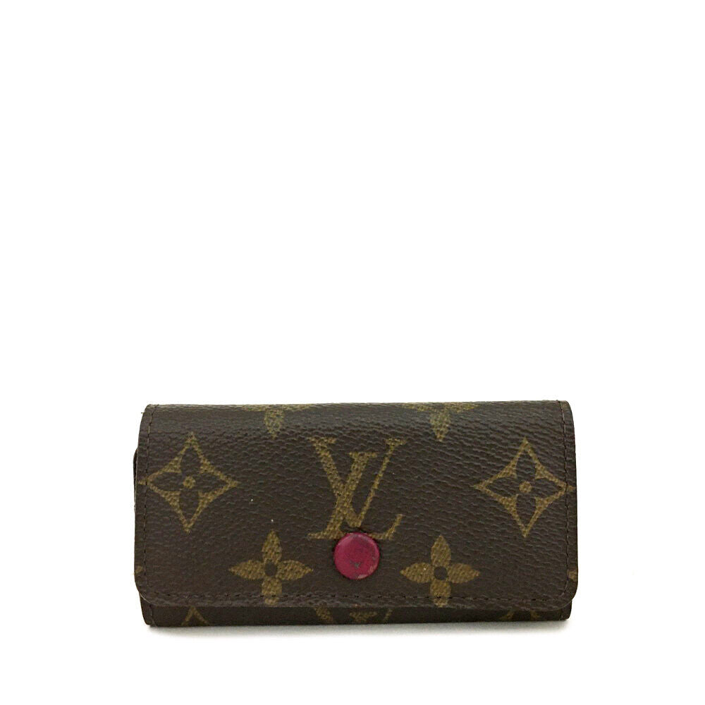 LOUIS VUITTON Monogram 4 Key Multicles Holder Fuchsia