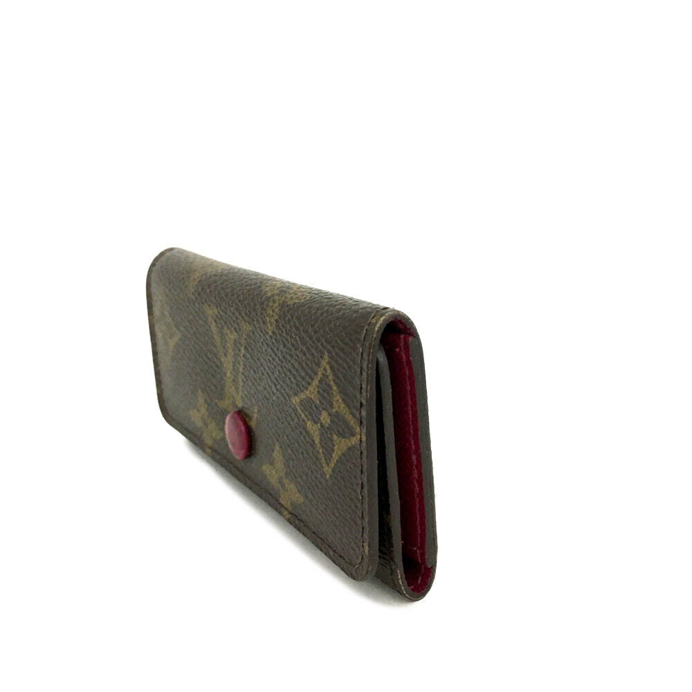 LOUIS VUITTON Monogram 4 Key Multicles Holder Fuchsia