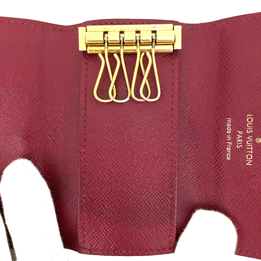 LOUIS VUITTON Monogram 4 Key Multicles Holder Fuchsia