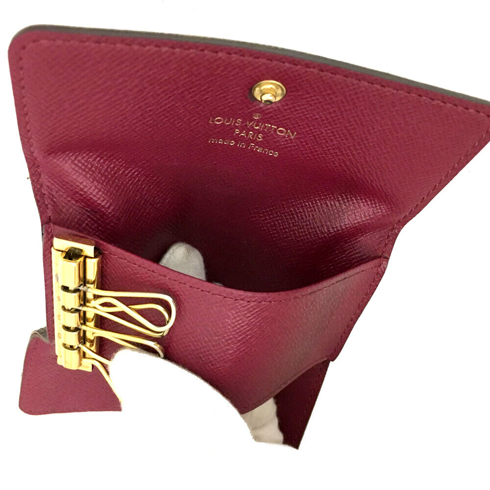 LOUIS VUITTON Monogram 4 Key Multicles Holder Fuchsia