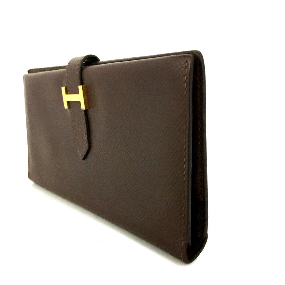 PRE-ORDER  Hermes  Epsom Bearn Gusset Wallet Ebene □B