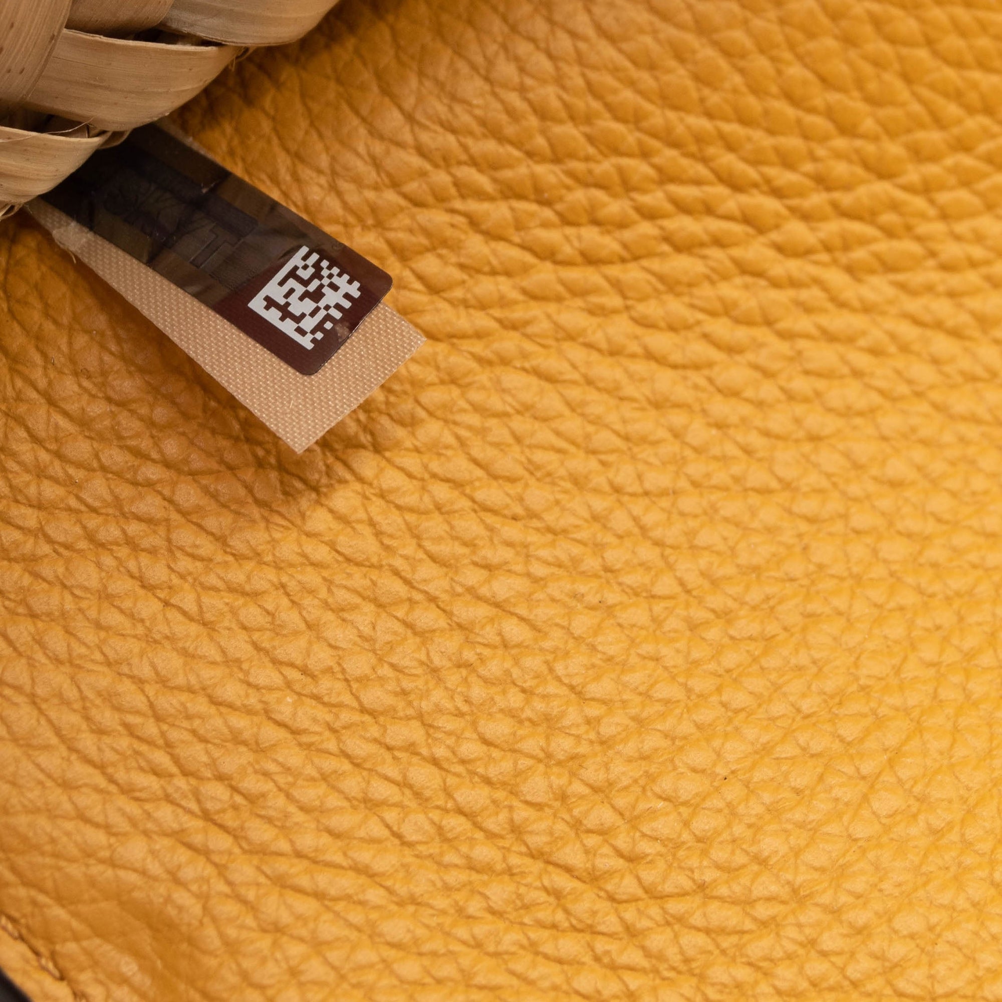Chloe Marcie Leather & Raffia Crossbody Bag SUNFLOWER YELLOW