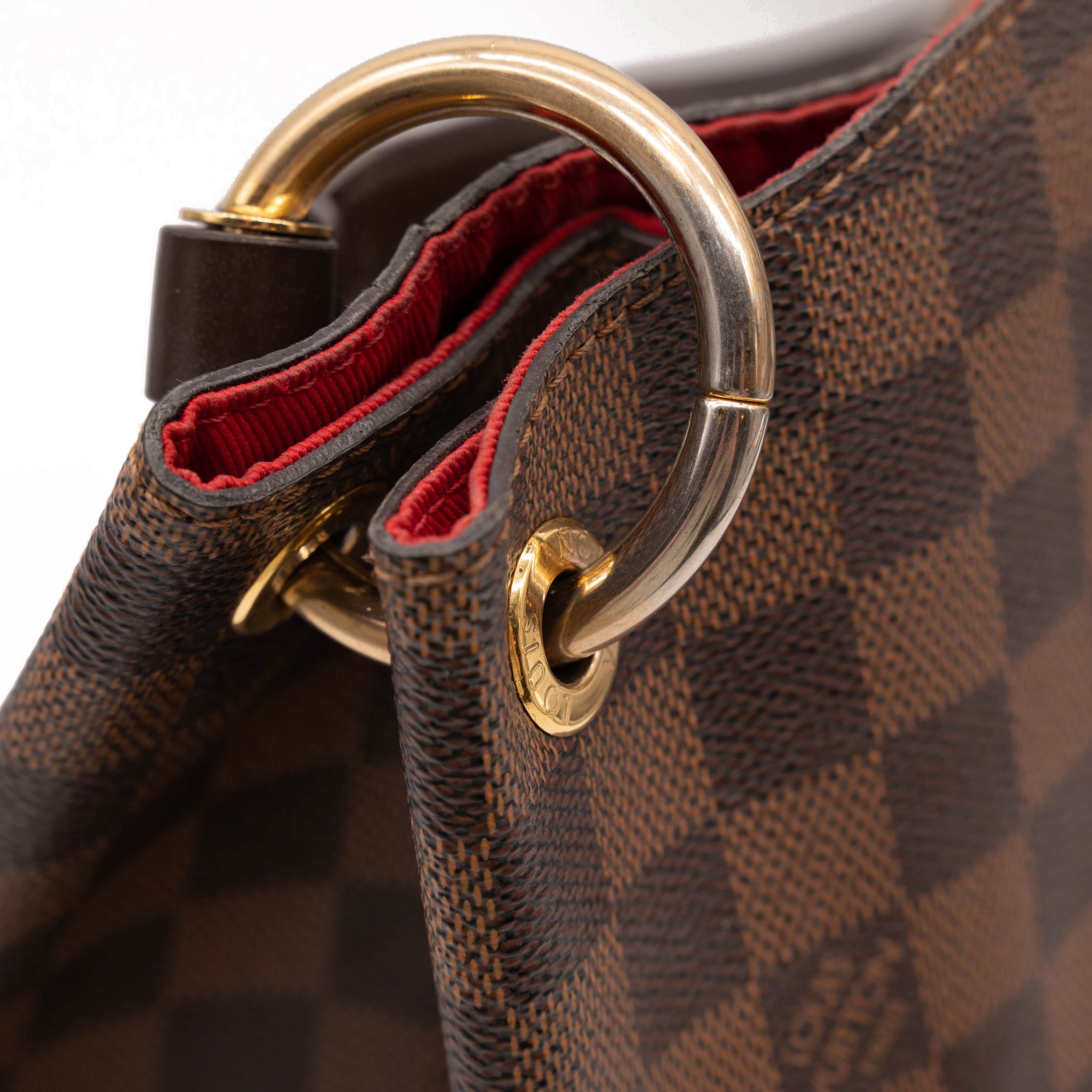 Louis Vuitton Graceful Mm Brown Damier Ébène Canvas Hobo Bag