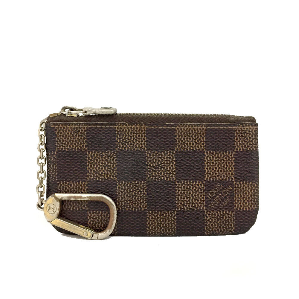LOUIS VUITTON Damier Ebene Key Pouch Made in France
