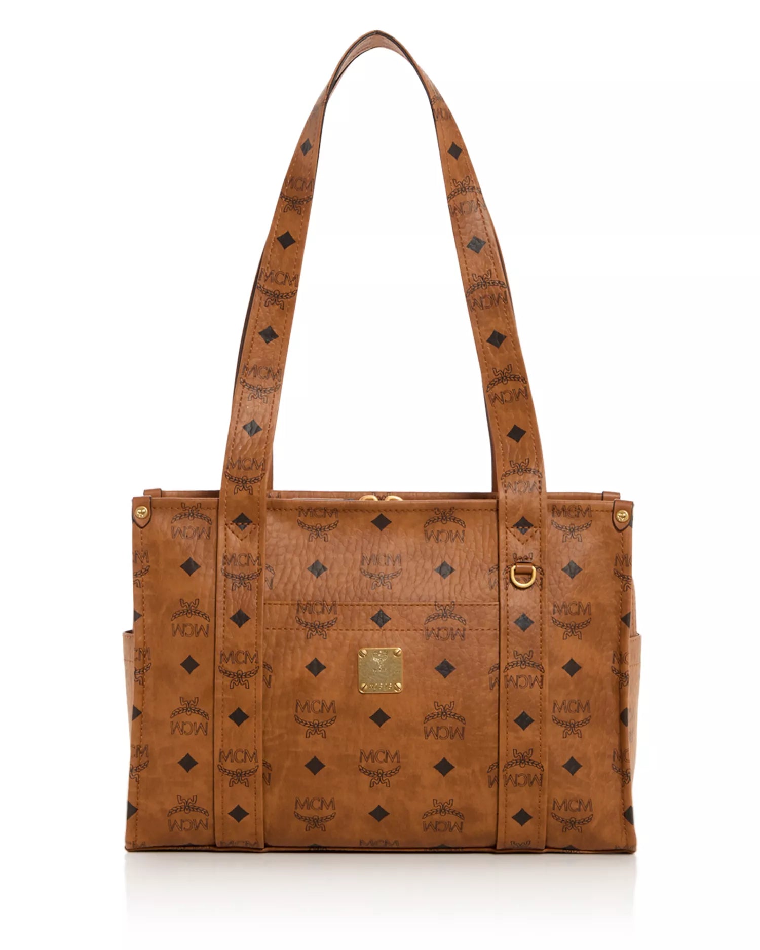 MCM  Logo Monogram Coated Canvas Tote Bag CONSIGNMENT