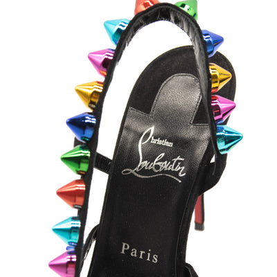 Christian Louboutin Spikita Strap Slingback Sandal (Women) EU 39.5