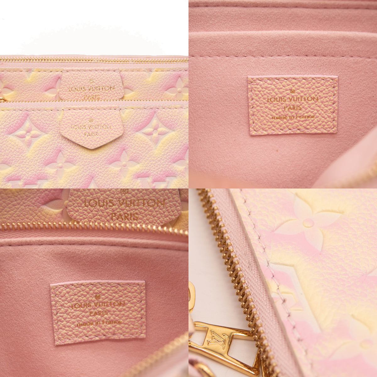NEW Louis Vuitton Empreinte Monogram Summer Stardust Multi Pochette Accessories Pink