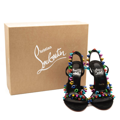 Christian Louboutin Spikita Strap Slingback Sandal (Women) EU 39.5