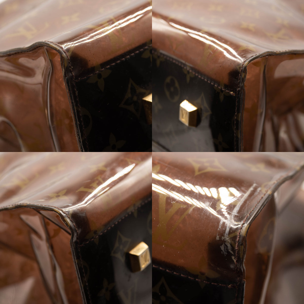 Louis Vuitton Vinyl Monogram Ambre Sac Cabas GM Beach Tote