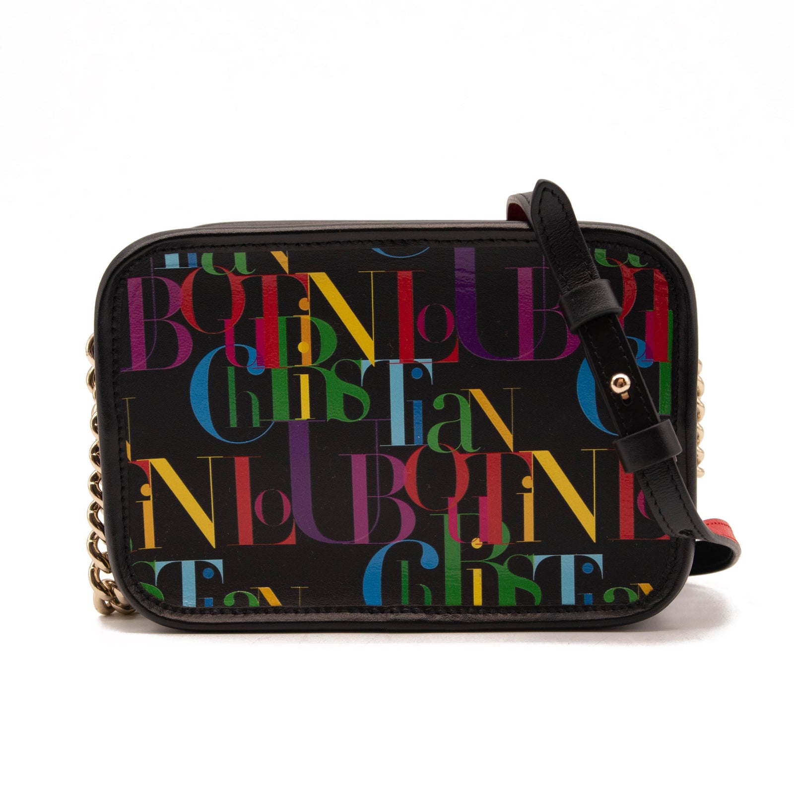 NEW Christian Louboutin Radioloubi Logo Leather Crossbody Bag