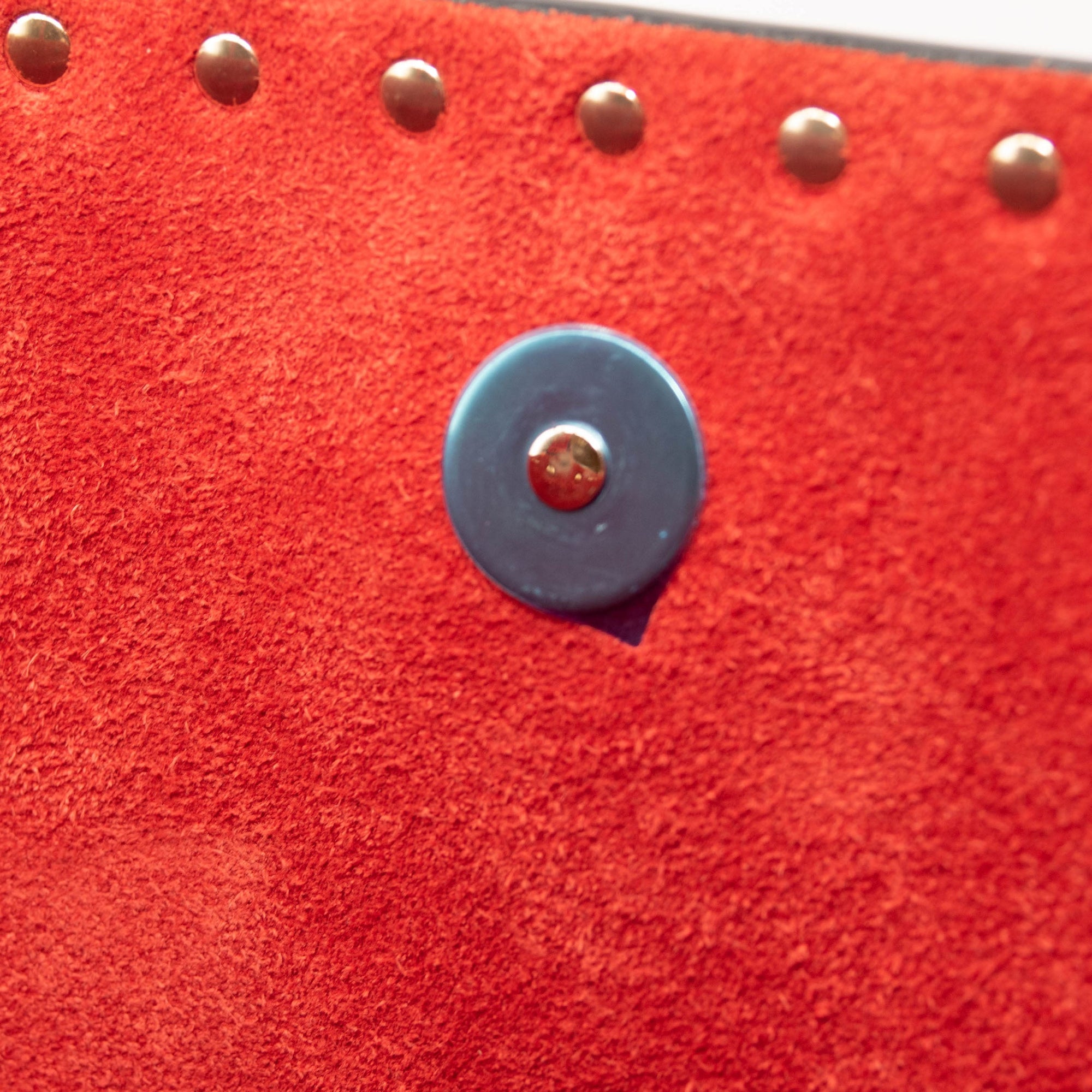 NEW Valentino Small Rockstud Leather Tote Red Studded Spike