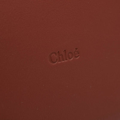 NEW Chloe Key Small Leather Bucket Bag Sepia Brown