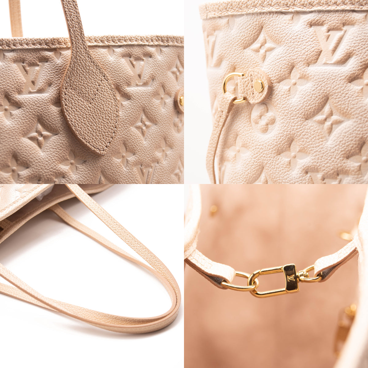 Louis Vuitton Empreinte Monogram Summer Stardust Neverfull MM Beige Clair Pink