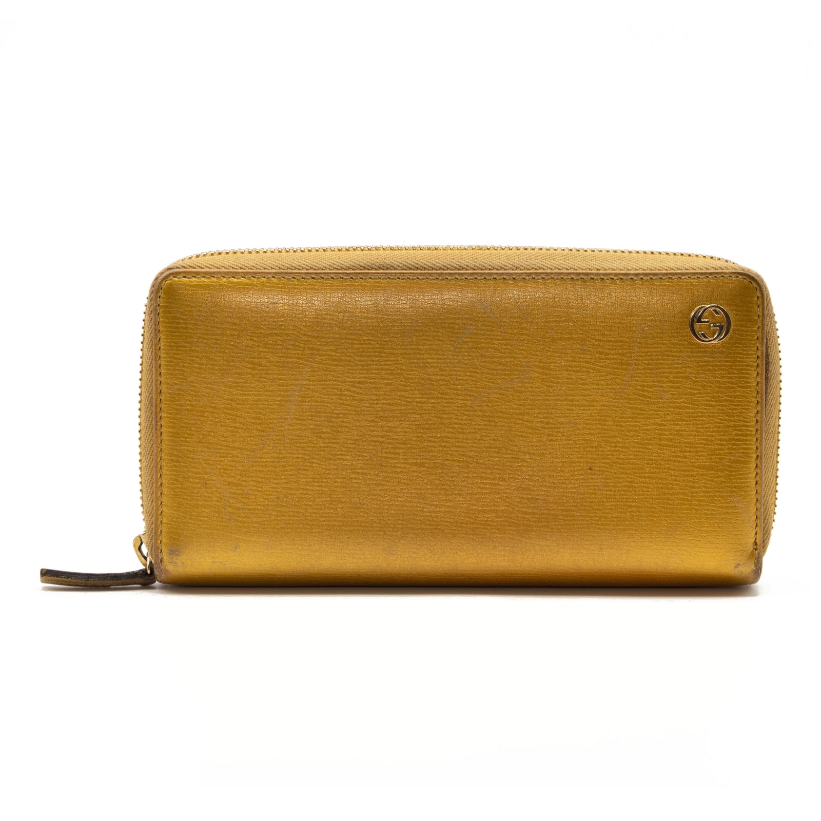 Gucci Betty Zip Around Wallet Gold Interlocking GG Zippy