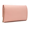 NEW Christian Louboutin Carasky Empire Leather Clutch Pink Crossbody Shoulder Bag WOC