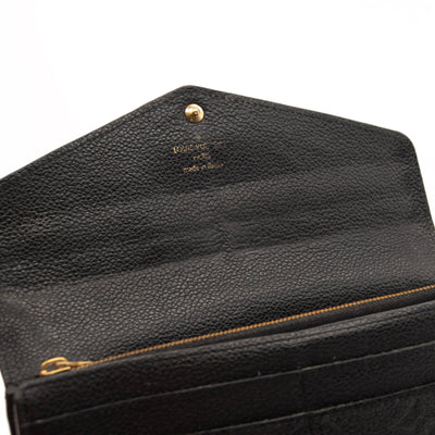 Louis Vuitton Empreinte Sarah Wallet NM Black