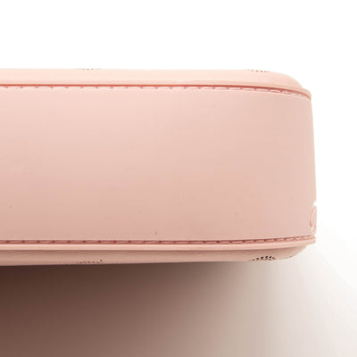 Christian Louboutin Loubila Loubinthesky Laser Perforated Leather Pouch Pink