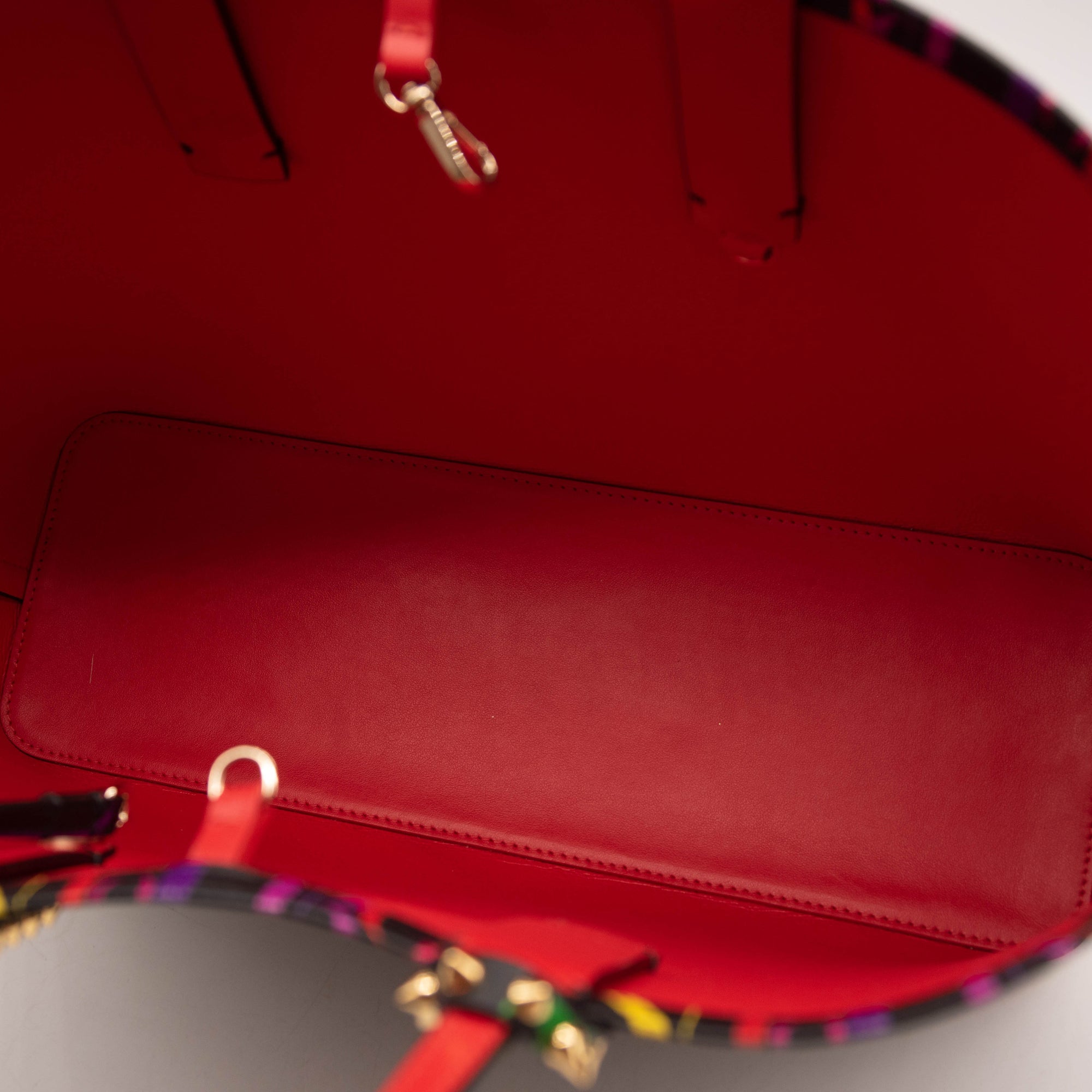 NEW Christian Louboutin Small Cabata Print Leather Tote