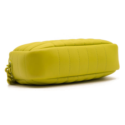 NEW Burberry Mini Lola Quilted Leather Camera Bag Vivid Lime