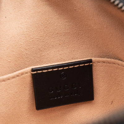 Gucci Calfskin Matelasse GG Marmont Belt Bag 85 34 Black