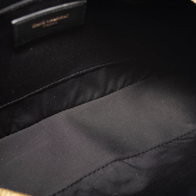 NEW Saint Laurent Calfskin Matelasse Monogram Lou Camera Bag Navy