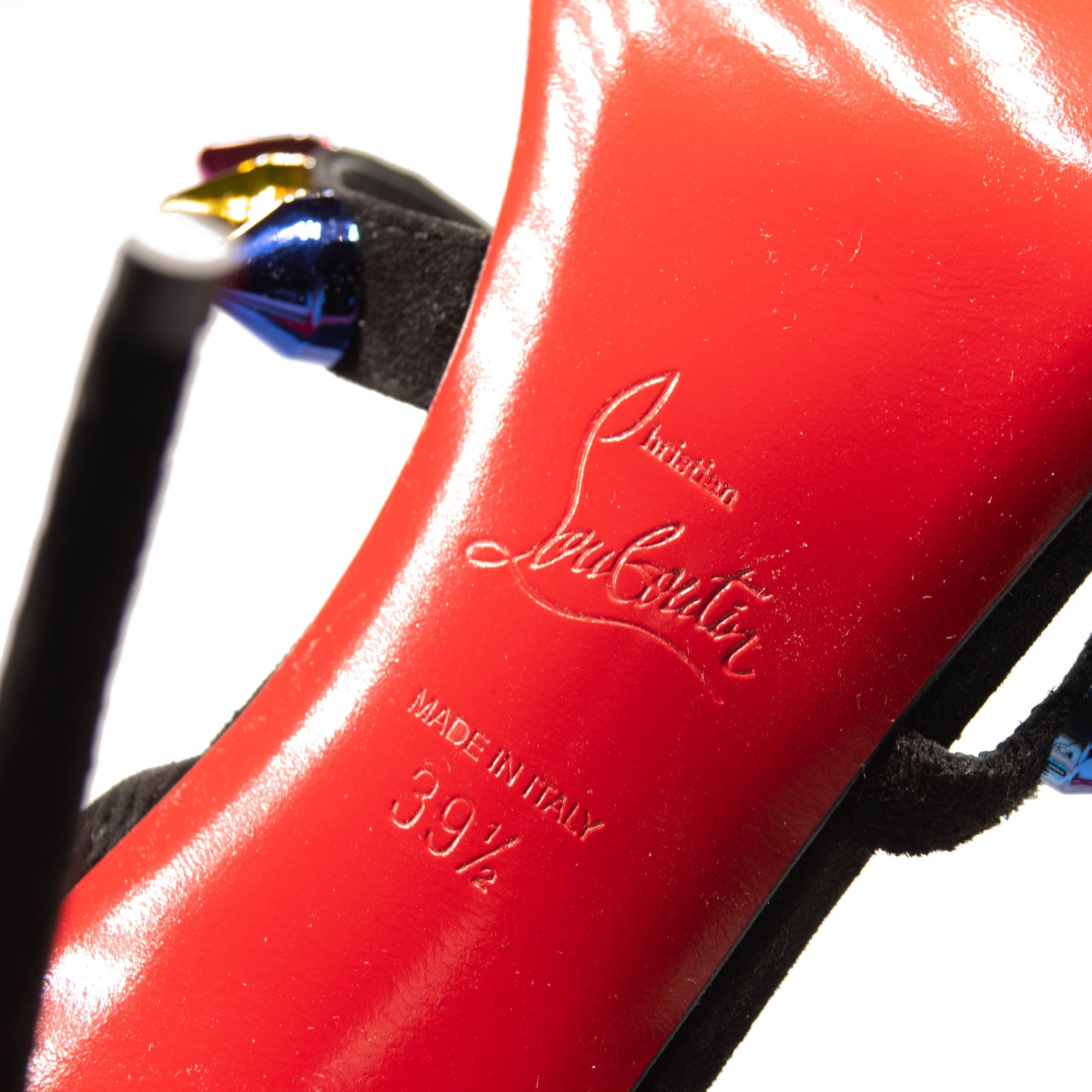 Christian Louboutin Spikita Strap Slingback Sandal (Women) EU 39.5