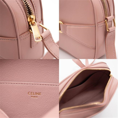NEW Celine Camera Crecy 191353 Bus 38no Cross Body Pink Leather Shoulder Bag