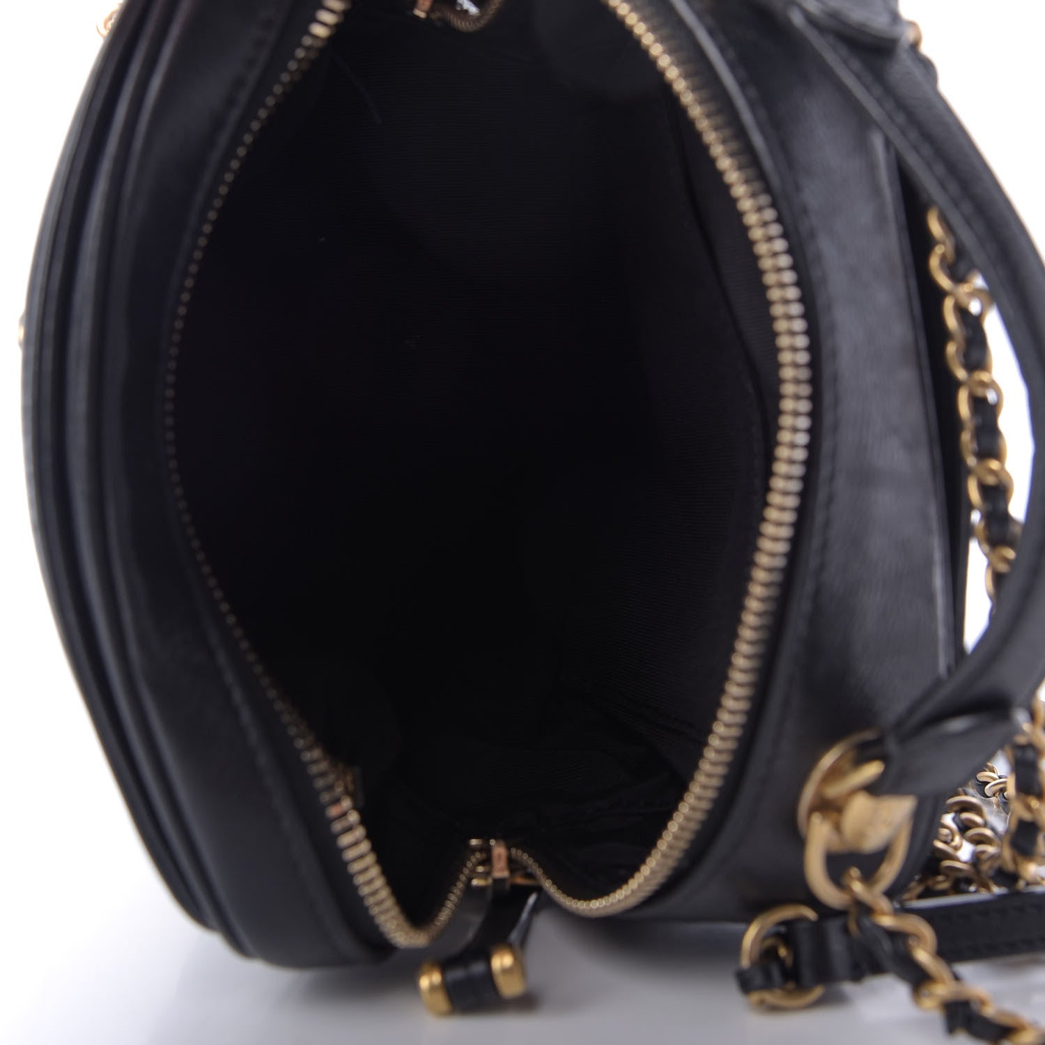 Chanel Calfskin Quilted CC Small Vanity Case Black