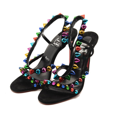 Christian Louboutin Spikita Strap Slingback Sandal (Women) EU 39.5