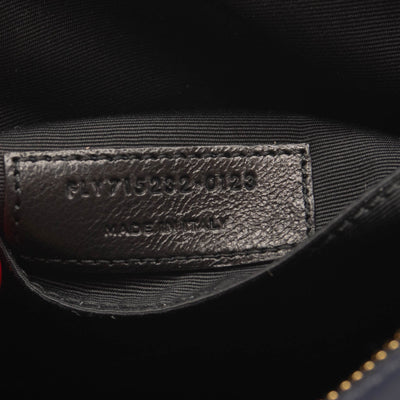NEW Saint Laurent Calfskin Matelasse Monogram Lou Camera Bag Navy