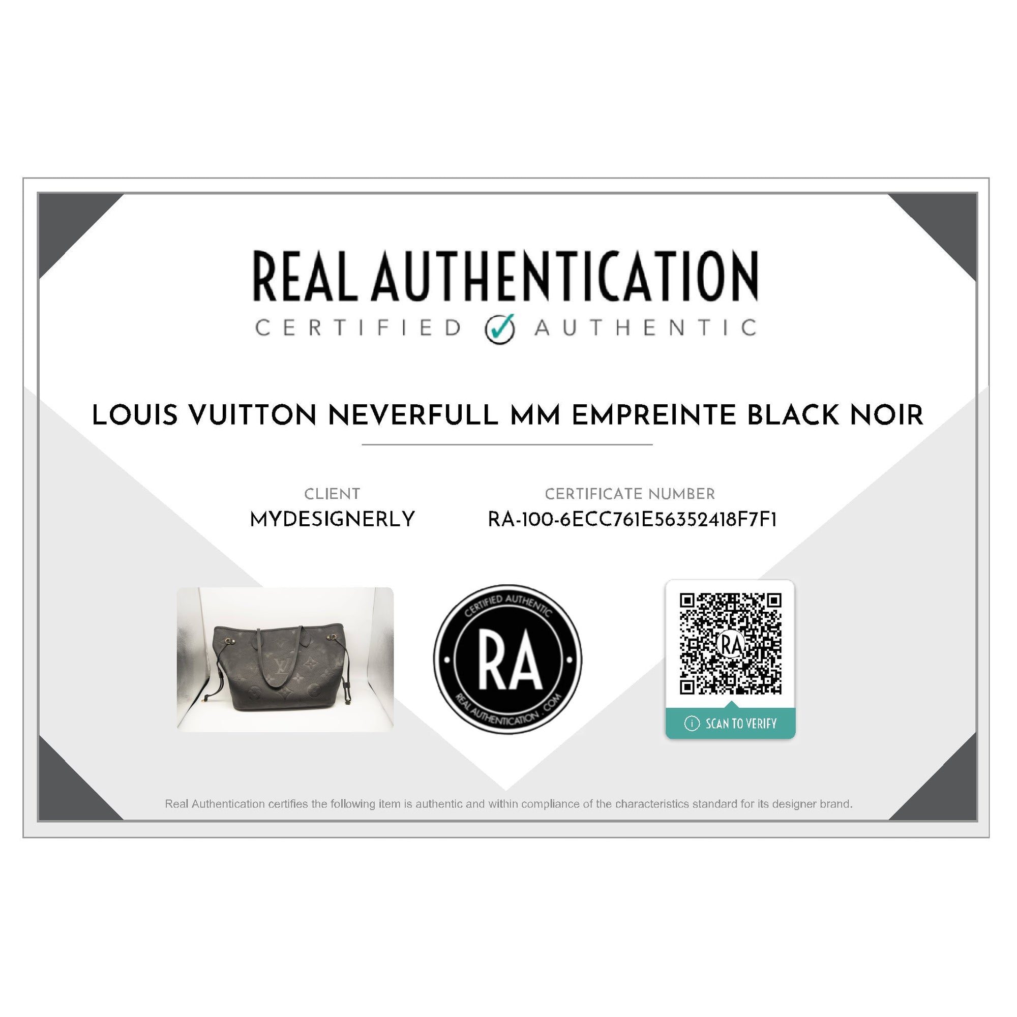 Louis Vuitton Empreinte Monogram Giant Neverfull MM Black Tote