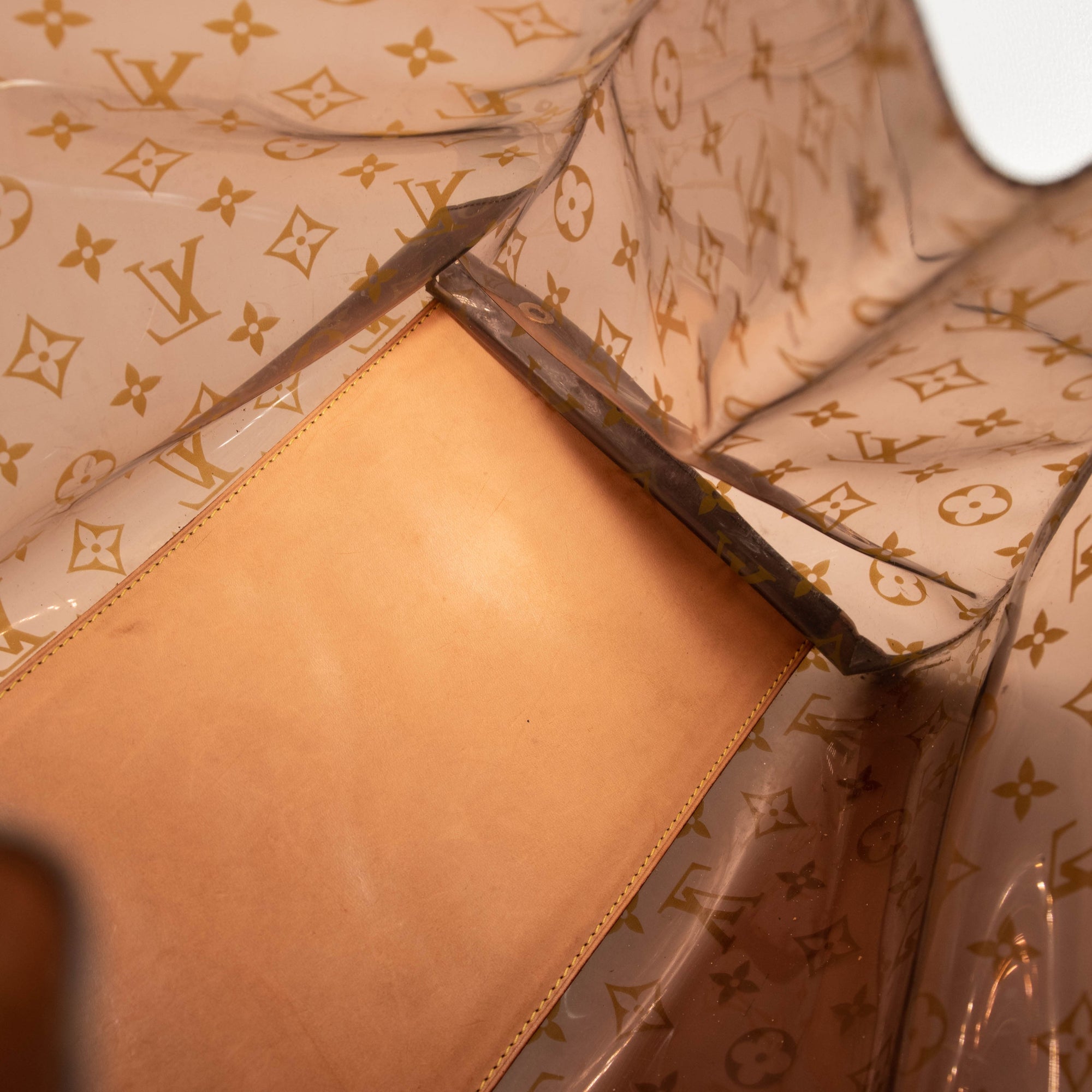 Louis Vuitton Vinyl Monogram Ambre Sac Cabas GM Beach Tote