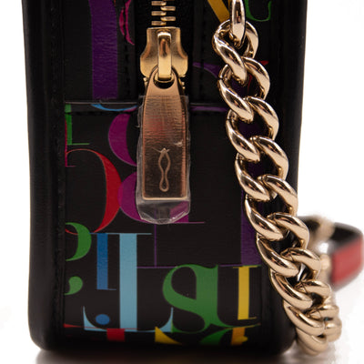 NEW Christian Louboutin Radioloubi Logo Leather Crossbody Bag