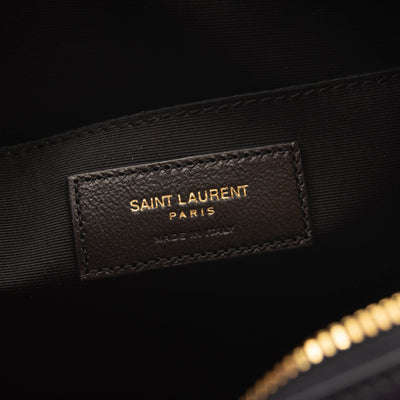 NEW Saint Laurent Calfskin Matelasse Monogram Lou Camera Bag Navy