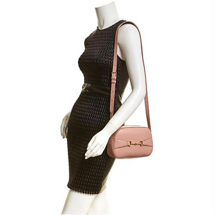 NEW Celine Camera Crecy 191353 Bus 38no Cross Body Pink Leather Shoulder Bag