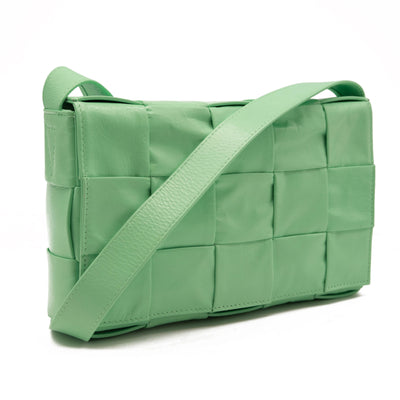 NEW Bottega Veneta Cassette Intrecciato Leather Crossbody Bag
